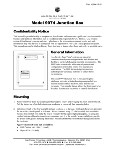 Model 9974 Junction Box - GAI