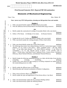 Elements of Mechanical Engineering