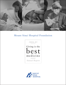 2004 - 2005 - Mount Sinai Hospital