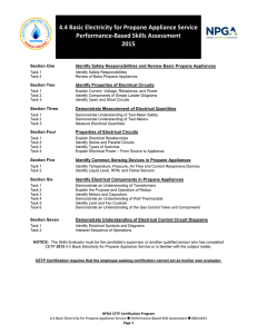 4.4 Basic Electricity for Propane Appliance