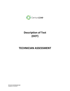 Technician Assessment