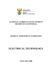 Electrical Technology - Department of Basic Education