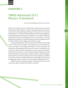 Chapter 2: TIMSS Advanced 2015 Physics Framework