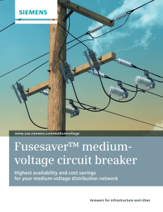 Fusesaver Medium-Voltage Circuit Breaker Brochure