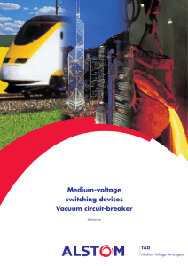 Medium-voltage switching devices Vacuum circuit