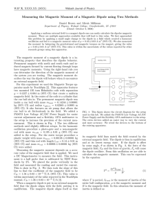 Measuring the Magnetic Moment of a Magnetic