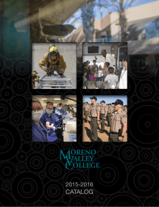 Section I - Moreno Valley College