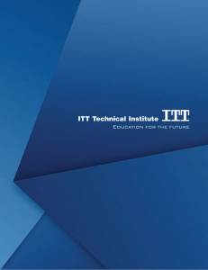 Catalog California - ITT Technical Institute