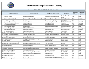 Yolo County Enterprise System Catalog
