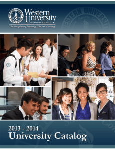 2013/2014 - Western University of Health Sciences