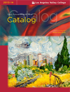Catalog - Los Angeles Valley College