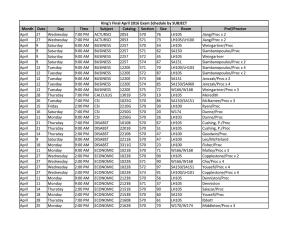 Month Date Day Time Subject Catalog Section Size Room Prof