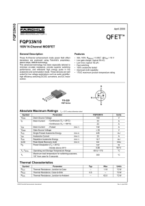 FQP33N10 100V N-Channel MOSFET
