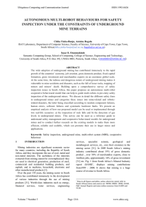 AUTONOMOUS MULTI-ROBOT BEHAVIOURS FOR SAFETY