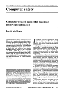 Computer-related accidental death - UIC