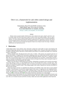 ORCCAD, a framework for safe robot control design and