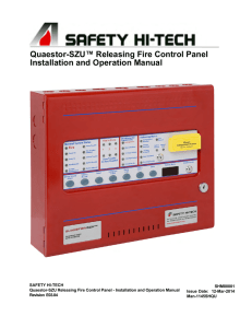 Quaestor-SZU™ Releasing Fire Control Panel - Safety Hi-Tech