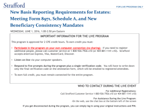 New Basis Reporting Requirements for Estates: Meeting Form 8971