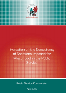 Evaluation of consistency of sanctions imposed for misconduct in