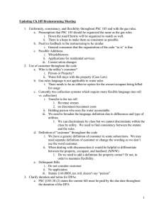 1 Updating Ch.185 Brainstorming Meeting 1. Uniformity, consistency