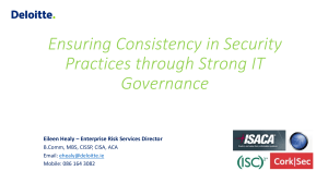 Ensuring Consistency in Security Practices through Strong IT