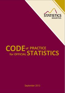 Code of Practice for Official Statistics