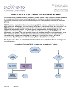 climate action plan – consistency review checklist