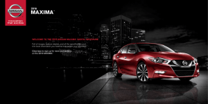 2016 Nissan Maxima Brochure