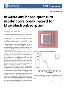 InGaN/GaN-based quantum modulators break record for blue