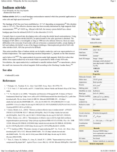 Indium nitride - Wikipedia, the free encyclopedia