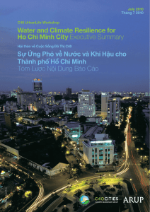 Ho Chi Minh City Executive Summary Water and Climate