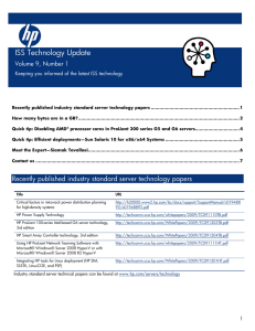 ISS Technology Update - Hewlett Packard Enterprise