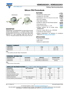 VEMD2503X01 Datasheet