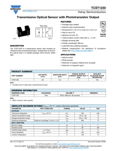 TCST1230 Transmissive Optical Sensor with Phototransistor