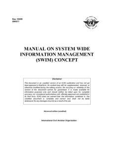 manual on system wide information management (swim