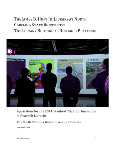 the james b. hunt jr. library at north carolina state university