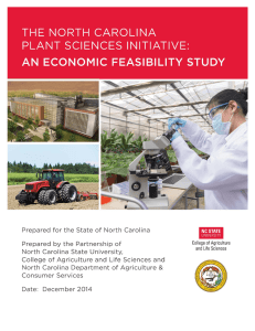 The North Carolina Plant Sciences Initiative