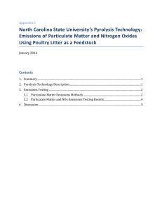 North Carolina State University`s Pyrolysis Technology