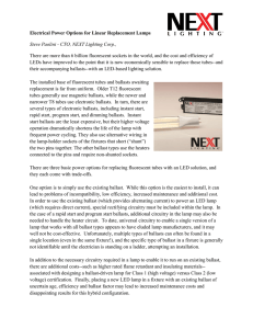 Electrical Power Options for Linear Replacement