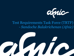 Test Requirements Task Force (TRTF)