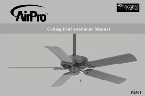 Ceiling Fan Installation Manual