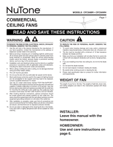 read and save these instructions commercial ceiling fans