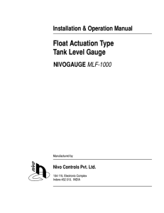 Float Actuation Type Tank Level Gauge