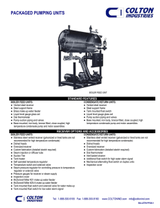 Packaged Pumping Units - Product Data Bulletin
