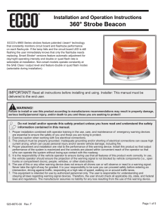 Installation Instructions for ECCO Part#: 6970A