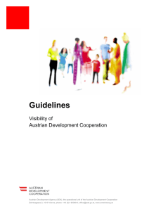 Visibility Guidelines - Austrian Development Agency