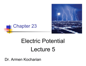 Lecture: Electrical Potential