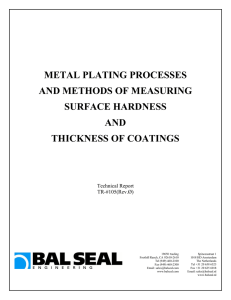 Metal Plating Processes And Methods Of Measuring Surface
