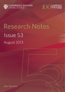 Research Notes 53 - Cambridge English