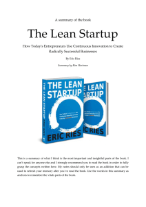 The Lean Startup summary